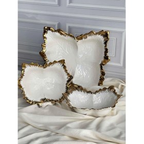 Resim Albero Servis Sunum Kase Seti 3 Parça 