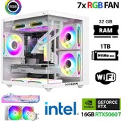 Resim Xaser ECO-X180 İ9 14900KF 32 GB 1 TB M.2 Nvme SSD 16 GB RX5060TİFree Dos Masaüstü Oyuncu Bilgisayarı 