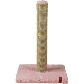 Resim 52cm Lüx Tırmalama Tahtası Catnipli Jüt Tırmalama Pembe Minder Yüzey 