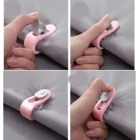 Resim İntora 12 Li Mandallı Yorgan Kılıfı Nevresim Sabitleme Klips Takımı 