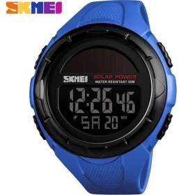 Resim Hanyang Mavi Skmeı Güneş Enerjisi Erkekler Spor Saatler Su Geçirmez LED Dijital Saat Erkekler Lüks Marka Elektronik Erkek Kol Saati Relogio Masculino (Yurt Dışından) 