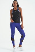 Resim TOMMY LIFE Siyah Sırt Renk Detaylı Logo Baskılı Standart Kalıp Kadın Spor Atlet - 97257 