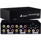 Resim POWERMASTER PM-4831 4 PORT VIDEO AUDIO SPLITTER DAĞITICI POWERMASTER PM-4831 4 PORT VIDEO AUDIO SPLITTER DAĞITICI