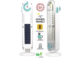 Resim Mestore V-005 42 Ledli+Fener Solar Güneş Panelli Ultra Güçlü Ledli Şarjlı Işıldak 