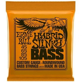 Resim Ernie Ball P02833 Hybrid Slinky Nickel 45-105 (4 Telli) Bas Gitar Teli 