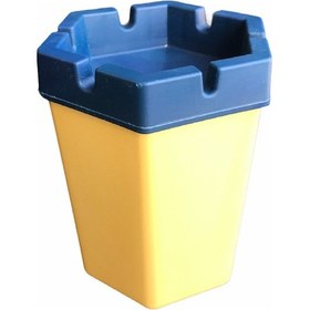 Resim Taraftar Dumansız Kokusuz Küllük Altıgen Sarı lacivert 