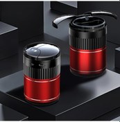 Resim Chuangyinshop Red Otomobil Akıllı Otomatik Açılır Kapanır Küllük Koku Önleyici Kapaklı Araç Aksesuarları 