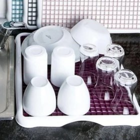 Resim Pratik Lavabo Tezgah Üstü Bulaşık Kurutmalığı Süzmatik 22X40 cm 