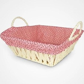 Resim Hasırlı Bezli Ekmek Sepeti Dikdörtgen Renkli8822 925 Çok renkli 