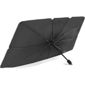 Resim FourForce Oto Market Oto Araba Güneşlik Şemsiye Tip Ön Cam Güneş Önleyici Katlanabilir 140CM x 75CM Şemsiye 