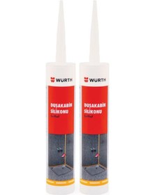 Resim Würth Duşakabin Silikonu Şeffaf 310 Ml 2 Adet Kararmayan Silikon 