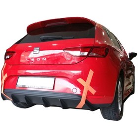 Resim Stuning Seat Leon Mk3 Style Arka Difüzör Plastik Parlak Siyah 2013 2017 Style 769854261749 