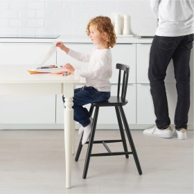 Resim IKEA Agam Siyah Çocuk Sandalyesi 