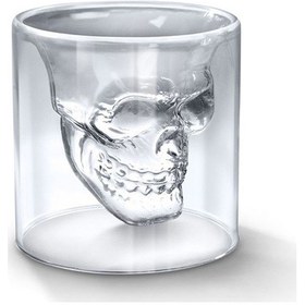 Resim Çift Çidarlı Kuru Kafa Bardak 