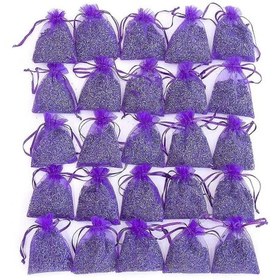 Resim 25'li Paket Lavanta Poşeti - Lavanta Poşetleri, Doğal Kurutulmuş Çiçekler Lavanta 