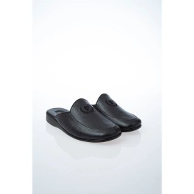 Resim Pierre Cardin PC-0289 Damat Terliği Siyah Deri Erkek Ev Kullanımı İçin Konforlu Tasarım 