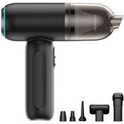 Resim Geeroyoo Taşınabilir Kablosuz Araç & Ev Süpürgesi Çift Kullanım 58000 Rpm Fırçalı Motor Led Işık Çok Fonksiyonlu Jzr-gy 
