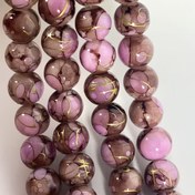 Resim 102 adet 8Mm Yapay Kristal Küresel Pembe Kahve Gradyan Pürüzsüz Boncuk Lüks Boncuklar DIY El Sanatları Üretimi Yüksek Kaliteli Aksesuar Boncuklar Boncuk Assortmentları 