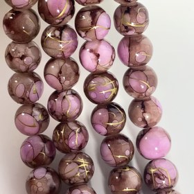 Resim 102 adet 8Mm Yapay Kristal Küresel Pembe Kahve Gradyan Pürüzsüz Boncuk Lüks Boncuklar DIY El Sanatları Üretimi Yüksek Kaliteli Aksesuar Boncuklar Boncuk Assortmentları 