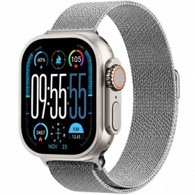 Resim Haino Teko 15 Amoled Ekran Su Geçirmez 15 Gün Şarj ve 3 Kordon Seti Dahil Akıllı Saat Gümüş 