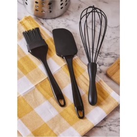 Resim Perotti 15398 Mundo 3'lü Set Çırpıcı,spatula ve Fırça Çırpıcı Seti Siyah 
