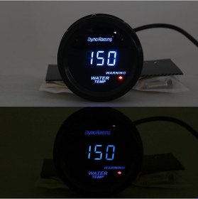 Resim Besthome1 Araba Modifiye 12v Evrensel 52mm Mavi Işık Dijital Ekran Ölçer, Stil: Su Sıcaklığı Göstergesi, Hız Göstergesi 