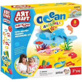 Resim MCM Group 03574 Dede, Okyanus Hayvanları Seti Oyun Hamuru 150 gr / +3 Yaş 