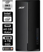 Resim ACER ASPİRE TC1760 EDTBHUEM004140 i3 12100 40GB RAM 4TB SSD W11P MASAÜSTÜ BİLGİSAYAR 