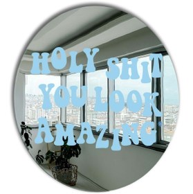 Resim Yuvarlak Ayna, Pinterest Ayna, Renkli Duvar Dekoru, Pinterest Oda Dekoru, Kırılmaz Dekorafif Ayna 