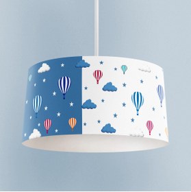 Resim MASAL ODAM BEBEK VE ÇOCUK ODASI Yollu ve Seksek Desenli Avize 