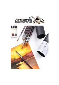 Resim Resim Fırçası 5 Numara 5 Li 1 Paket Samur Yuvarlak Uçlu Fırça Seti Guaj Sulu Akrilik Yağlı Boya Fırçaları 