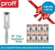 Resim Tüy Toplayıcı 8 Li Yedek Rulo Aparat 8x50 400 Yaprak 