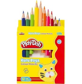 Resim Play-doh 12 Renk Yarım Boy Kuruboya Ku002 