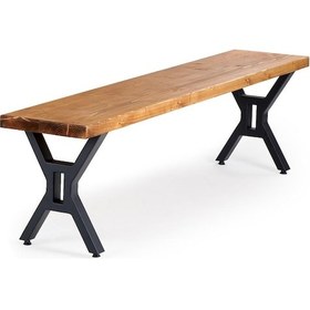 Resim T.concept Florawood Doğal Ladin Ahşap Bank 160 Cm 