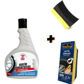 Resim 4e Care Lastik Parlatıcı Jel 1 lt + Lastik Süngeri 