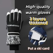 Resim CARRKEN Erkek Termal Kayak Eldiveni - Fermuarlı Cepli, Rüzgar Geçirmez Soğuk Hava Korumalı Kışlık Eldivenler, Dokunmatik Ekran Uyumlu, Kayak, Snowboard, Bisiklet, Yürüyüş için Kalın Eldivenler - Güvenli Kapanış, Açık Hava Aktiviteleri için İdeal Noel/Sevgililer Günü Hediyesi, Kayak Ekipmanları, Soğuk Hava Ekipmanları, Şık Eldiven Tasarımı, Dayanıklı Eldiven Malzemesi 