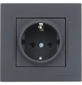 Resim Mutlusan Rita Topraklı Priz Siyah 