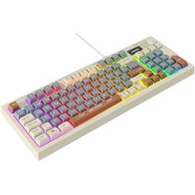 Resim Everest Kb-79 Sılent Pro Gri Mavi/gri/kahve Sessiz Rgb Q Membrane Oyuncu Klavyesi 