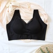 Resim Kadınlar için Dikişsiz Ön Kapatmalı Push-Up Sütyen - Rahat ve Destekleyici, Tel Yok, Nefes Alabilen Mesh Detaylı, Çizgili Tasarım, Bej, Tam Kaplama, Şık Stil, Konforlu İç Giyim, Duygusal Lingerie, Yüksek Destekli Yapı 
