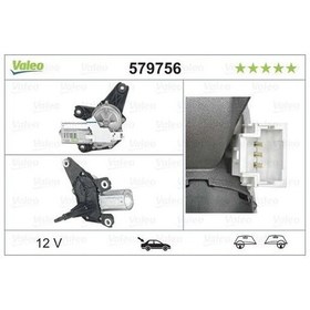 Resim Valeo 579756 Silecek Motoru Arka Megane Iı 03- 8200153458 