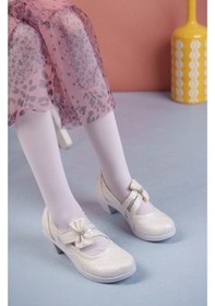 Resim EPAAVM - Topuklu Sedef Sarmaşık Kız Çocuk Ayakkabı - VRKN012617 Beyaz 