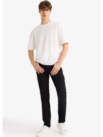 Resim Defacto Pedro Slim Fit Dar Kalıp Normal Bel Dar Paça Jean Pantolon S2711az25aunm40 Siyah 