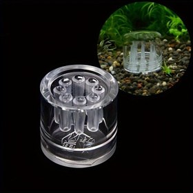 Resim Akrilik Akvaryum Planarya Tuzak - Şeffaf 8 Delikli Solucan ve Solucan Temizleyici, Balık Tankları için, 3.17x3.0cm 