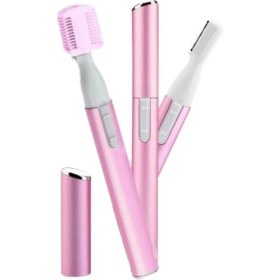 Resim Pembe Çok Fonksiyonlu Kıl Temizleme Cihazı, Bıyık, Sakal, Kulak, Kaş ve Ense Için. 