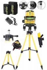 Resim STAXX POWER 2 Çizgili Yatay Ve Dikey Yeşil Lazer Ölçüm Hizalama 30m Mesafe x2Ad Bataryalı Seviye Ölçme +Tripod 