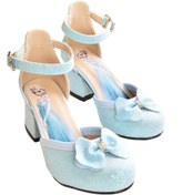 Resim Genel Markalar Elsa Kız Çocuk Parlak Simli Topuklu Abiye Ayakkabı 