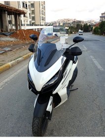 Resim Motocam Zontes Zt 250 T-e Ön Cam 2023-2026 Model 73cm Şeffaf Renkli 4mm 