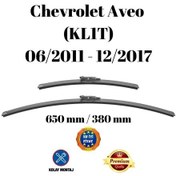 Resim Chevrolet Aveo Kl1t 2011 2012 2013 2014 2015 2016 2017 Uyumlu Ön Cam Muz Tipi Silecek Süpürgesi Seti 650/380mm Silbak 