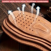 Resim Günlük Deri Ayakkabı İçleri - Kalınlaştırılmış Yastıklı Ayak Pedleri, Teri Emici ve Kokuya Karşı Teknoloji, Ayakkabılar, Botlar, Sneakerler için Nefes Alabilen Tüm Mevsim İçleri - Resmi ve Rahat Ayakkabılarla Uyumlu - Temizlemesi Kolay, Ayakkabı Pedleri, Rahat Ayakkabılar, Şık İç Tasarımı, Dayanıklı İç Malzemesi, Teri Emici İç, Minimalist Tasarım, Yüksek Kaliteli İç, Ofis Giyim 