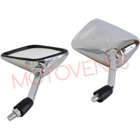 Resim Monero Qy Ayna 10 Mm Cbf150 [ Kromajlı - Sağı Ters Diş] [takım] 